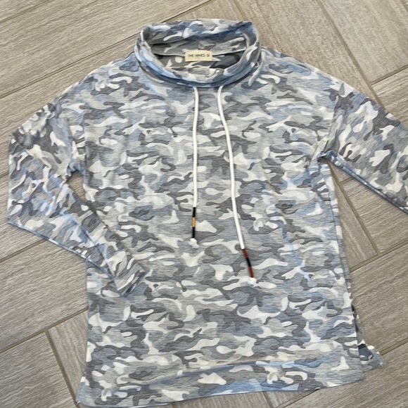 Tops - The nines camo cowl neck shirt